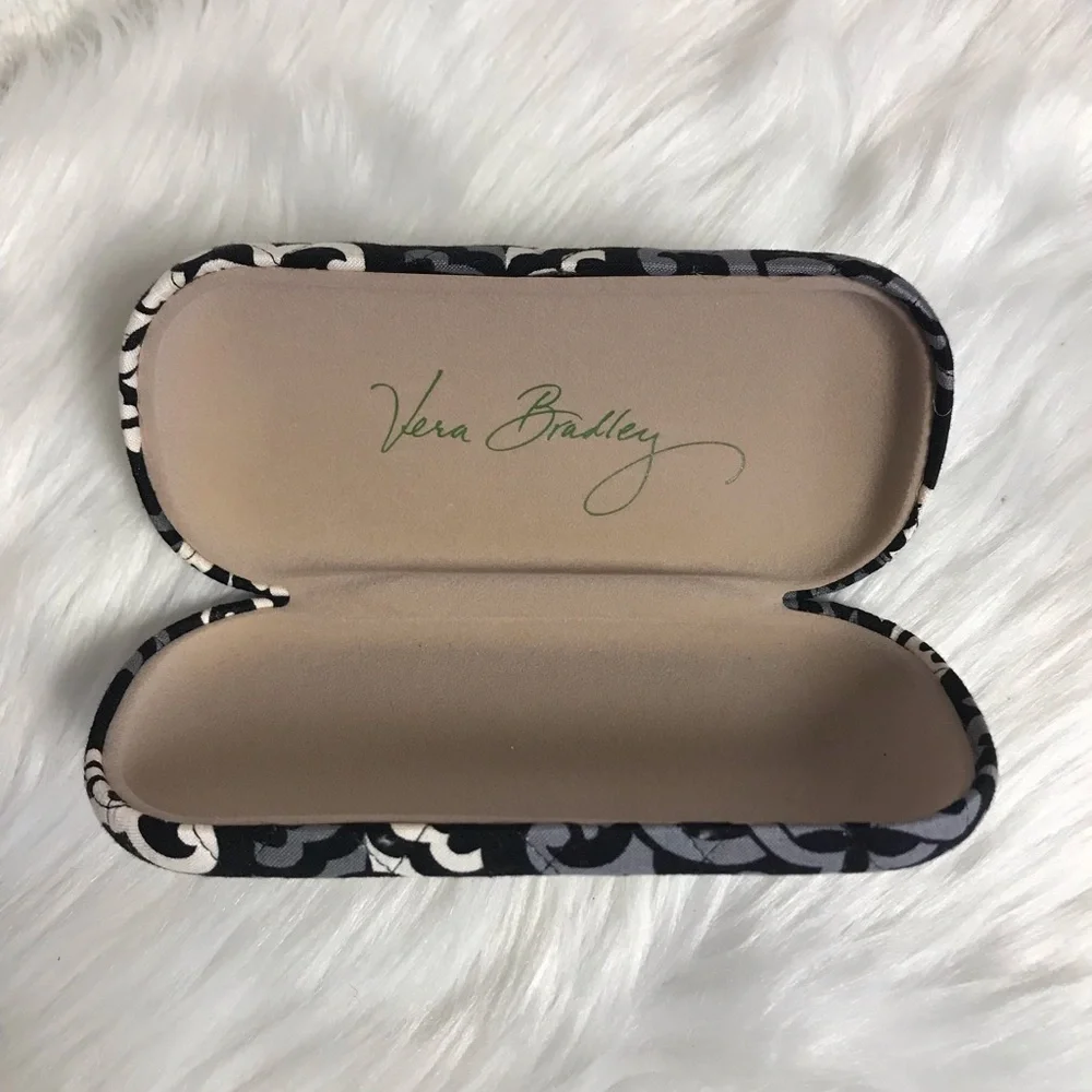 Vera Bradley Black White Gray Patterned Eyeglasses Case - Picture 1 of 3